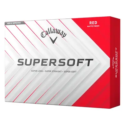 CALLAWAY 2025 SUPERSOFT GOLF BALLS - RED - 1 Dozen