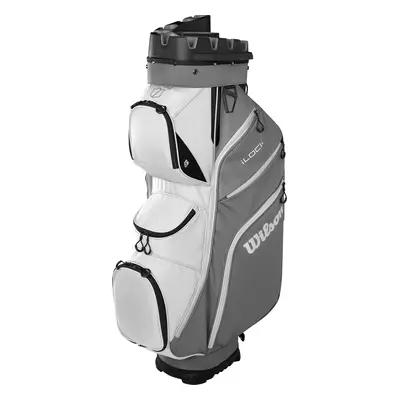 WILSON 2025 I-LOCK 4 GOLF CART BAG - GREY / WHITE / BLACK