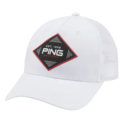 PING 2025 DIAMOND TRUCKER GOLF CAP - WHITE