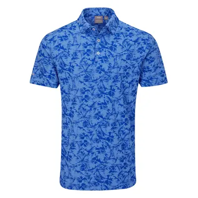 PING 2025 DIEGO GOLF POLO SHIRT - CORNFLOWER BLUE MULTI - M