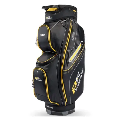 POWAKADDY 2025 LITE GOLF CART BAG - BLACK / YELLOW - PREORDER LATE FEBRUARY