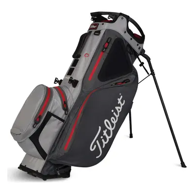 TITLEIST HYBRID 14 STADRY STAND BAG – CHARCOAL / GREY / RED