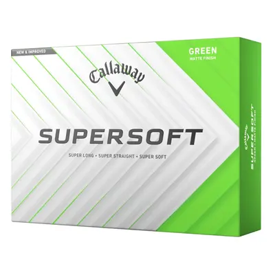 CALLAWAY 2025 SUPERSOFT GOLF BALLS - GREEN - 1 Dozen