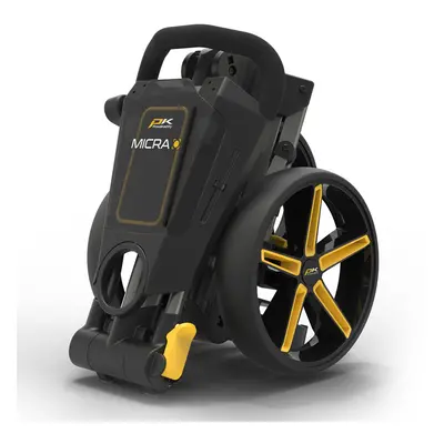 POWAKADDY 2025 MICRA GOLF PUSH TROLLEY - YELLOW