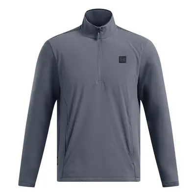 UNDER ARMOUR 2025 UA DRIVE PRO STORM HYBRID 1/2 ZIP SWEATER - CASTLEROCK / METALLIC SILVER - M