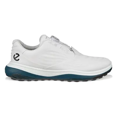 ECCO 2025 LT1 BOA HYBRID GOLF SHOES - WHITE / PETROL - EU 41