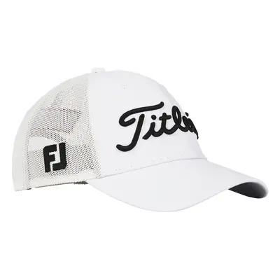 TITLEIST 2025 TOUR PERFORMANCE MESH GOLF CAP - WHITE / BLACK