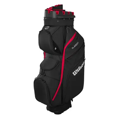 WILSON 2025 I-LOCK 4 GOLF CART BAG - BLACK / RED