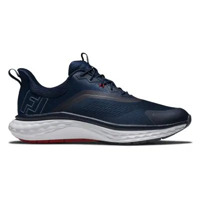 FOOTJOY 2025 QUANTUM TEXTILE 56995 GOLF SHOES - NAVY / WHITE / RED - 7 UK