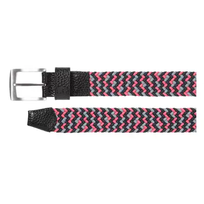 FOOTJOY 2025 BRAIDED GOLF BELT 69572 - BLACK / FLINT / HIBISCUS - Regular / 32"-35"