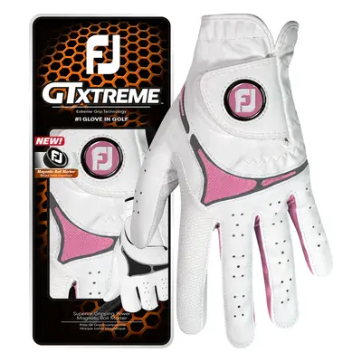 FOOTJOY GTXTREME ALL WEATHER LADIES GOLF GLOVE - WHITE / PINK - LH (FOR RH GOLFER) , M/L