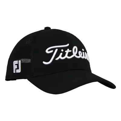 TITLEIST 2025 TOUR PERFORMANCE MESH GOLF CAP - BLACK / WHITE