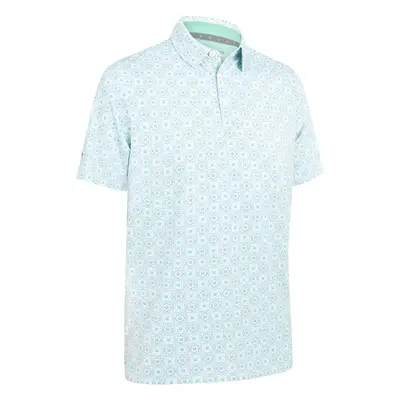 CALLAWAY 2025 FOULARD GOLF POLO SHIRT - NEPTUNE GREEN - M