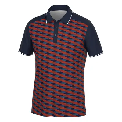 GALVIN GREEN 2025 MARLON GOLF POLO SHIRT - NAVY / RED - M