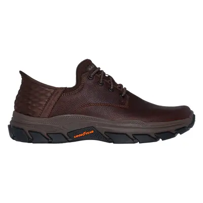 Skechers Men's Slip-ins: Respected - Garville Shoes in Red/Brown, Size | Leather/Textile