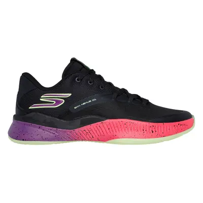 Skechers Men's SKX NEXUS Sneaker in Black/Purple/Pink, Size | Textile/Synthetic/Metal, Vegan