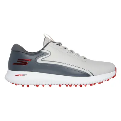 Skechers Men's GO GOLF Max Golf Shoes in Gray/Red, Size | Textile/Synthetic, Arch Fit