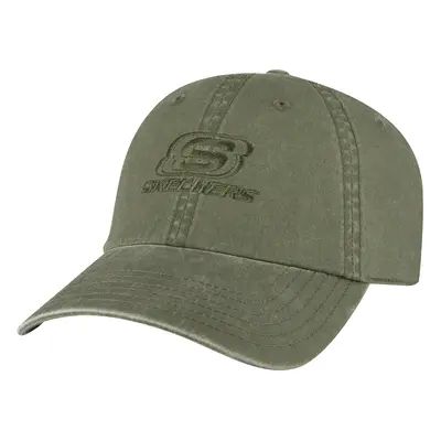 Skechers Washed Dad Hat in Olive | Cotton