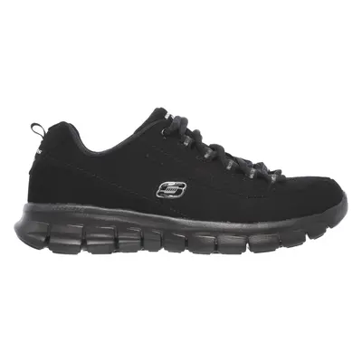 Skechers Women's Synergy - Trend Setter Sneaker in Black, Size | Leather/Synthetic/Textile