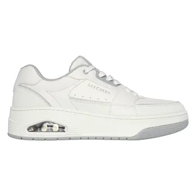 Skechers Men's Uno Court - Low-Post Sneaker in White, Size | Leather/Synthetic/Textile