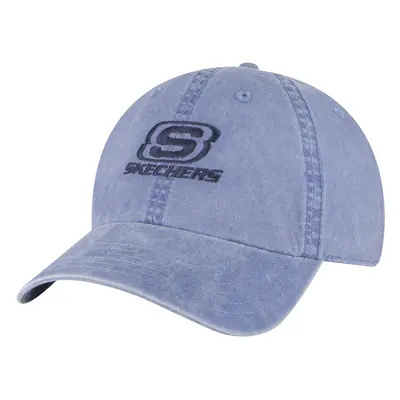 Skechers Men's Washed Dad Hat in Blue | Cotton