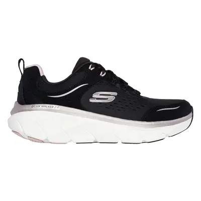 Skechers Women's Relaxed Fit: D'Lux Walker 2.0 - Gradient Glam Sneaker in Black/Rose Gold, Size 