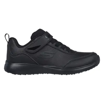 Skechers Girls Microstrides - Recess Ready Sneaker in Black, Size | Synthetic, Machine Washable