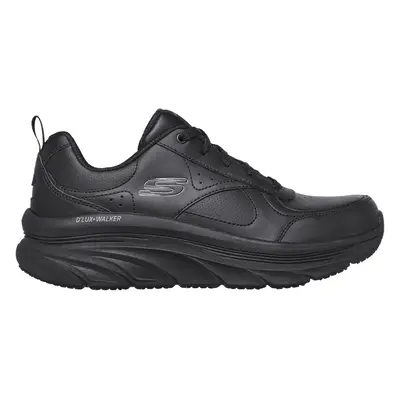 Skechers Women's Relaxed Fit: D'Lux Walker - Timeless Path Sneaker in Black, Size | Leather/Synt