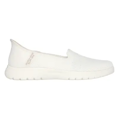 Skechers Women's Slip-ins: On-the-GO Flex - Camellia Shoes in Off White, Size | Textile, Vegan, 