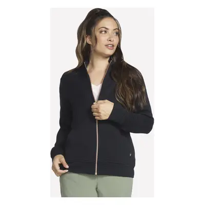 Skechers Women's The Hoodless Hoodie GO WALK Everywhere Jacket in Black, Size | Polyester