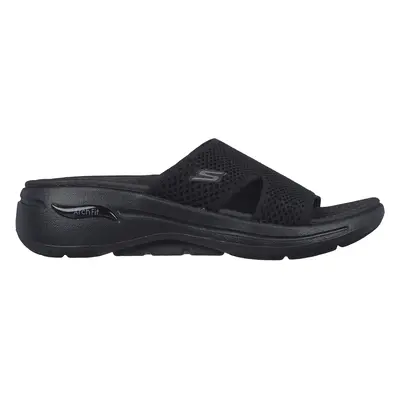 Skechers Women's GO WALK Arch Fit Sandal - Joyful Sandals in Black, Size | Textile, Machine Wash