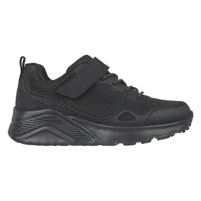 Skechers Boy's Uno Lite - Worlo Sneaker in Black, Size | Synthetic/Textile, Machine Washable