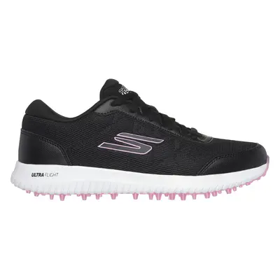 Skechers Women's GO GOLF Max - Fairway Golf Shoes in Black/Pink, Size | Synthetic/Textile