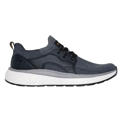 Skechers Men's Relaxed Fit: Lancer - Dalton Sneaker in Black/Gray, Size | Textile/Synthetic, Veg