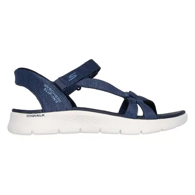 Skechers Women's Slip-ins: GO WALK Flex Sandal - Illuminate Sandals in Navy Blue, Size | Textile