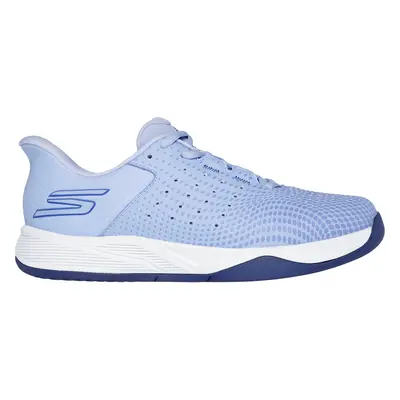 Skechers Women's Slip-ins Relaxed Fit: Viper Court Reload Sneaker in Blue/White, Size | Textile/