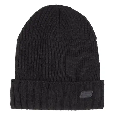 Skechers Men's Mixed Rib Knit Beanie in Black