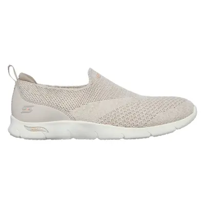 Skechers Women's Arch Fit Refine - Don't Go Slip-On Shoes in Taupe, Size | Textile/Synthetic, Ve