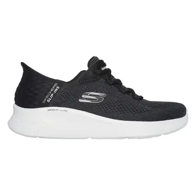 Skechers Women's Slip-ins: Skech-Lite Pro - Natural Sneaker in Black/White, Size | Textile/Synth