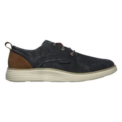 Skechers Men's Status 2.0 - Pexton Sneaker in Navy Blue, Size | Textile/Leather/Other