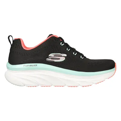 Skechers Women's Relaxed Fit: D'Lux Walker - Fresh Finesse Sneaker in Black/Mint, Size | Textile