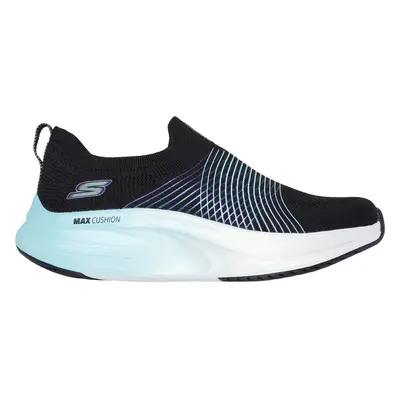 Skechers Women's GO WALK Max Walker - Sally Slip-On Shoes in Black/Aqua, Size | Textile/Syntheti