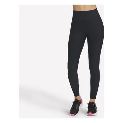 Skechers Women's GO FLEX RIB FL High-Waisted Legging in Black, Size | Nylon/Spandex