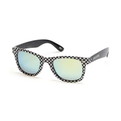 Skechers Checkered Wayfarer Sunglasses in Black/White