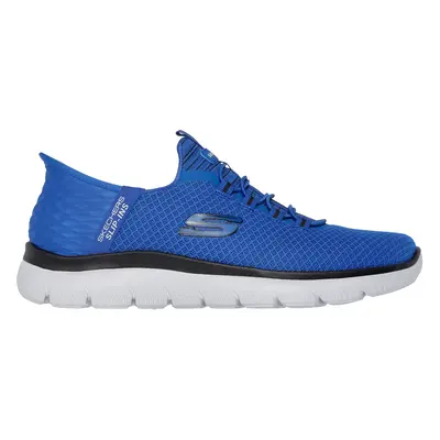 Skechers Men's Slip-ins: Summits - High Range Sneaker in Blue/Black, Size | Textile/Synthetic, V