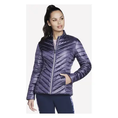 Skechers Women's GO SHIELD Shine Jacket in Purple/Charcoal, Size | Nylon