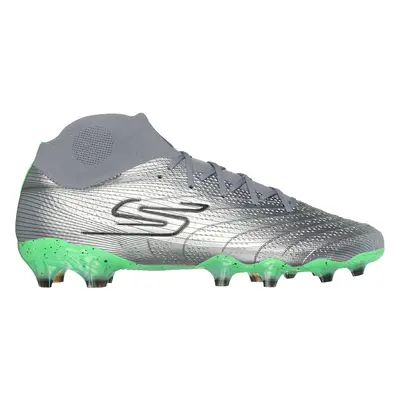 Skechers SKX_01 - High Shoes in Silver/Lime, Size | Synthetic, Hyper Burst