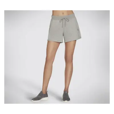 Skechers Women's Getaway Short in Light Gray, Size | Rayon/Polyester/Spandex