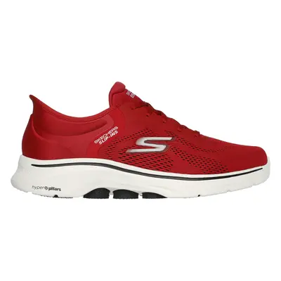 Skechers Men's Slip-ins: GO WALK - Valin Sneaker in Red/Black, Size | Textile/Synthetic, Vegan