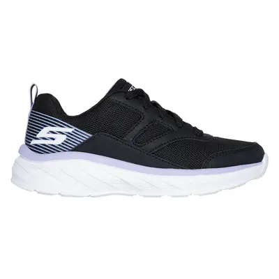 Skechers Girls Boundless - Unmatched Speed Sneaker in Black/Lavender, Size | Synthetic/Textile, 